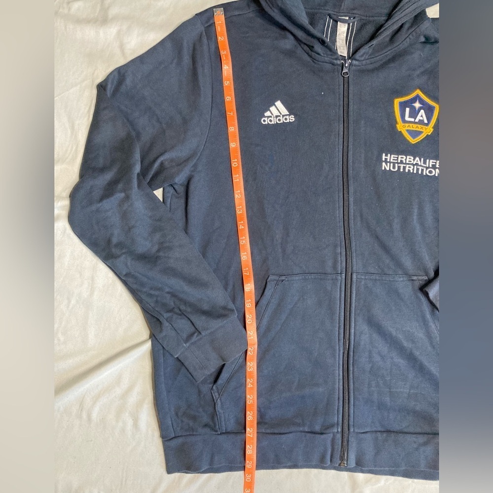 Adidas LA Galaxy Navy Zip-Up Jacket - Picture 6 of 8